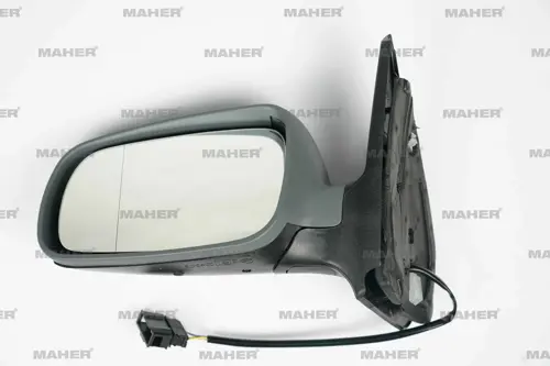 AYNA DIŞ DİKİZ GOLF4 / BORA 1998-2003 ELEKTRİKLİ, BEYAZ CAM SOL 1J1857507D01C