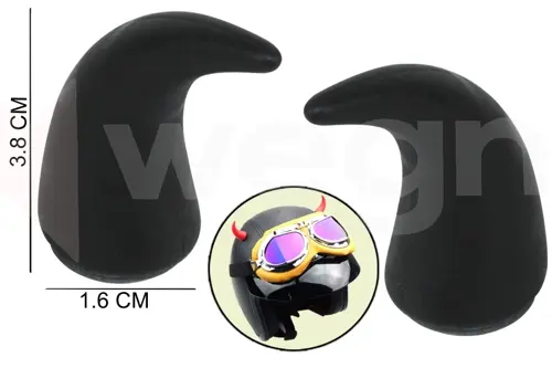 DİREKSİYON VE KASK ÜSTÜNE TAKILAN BOYNUZ APARATI SİYAH AKSESUAR