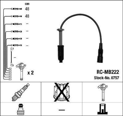 ATESLEME KABLOSU SETI MERCEDES M111 W202 S202 C208 A208 W210 S210 W163 R170 A1101591818