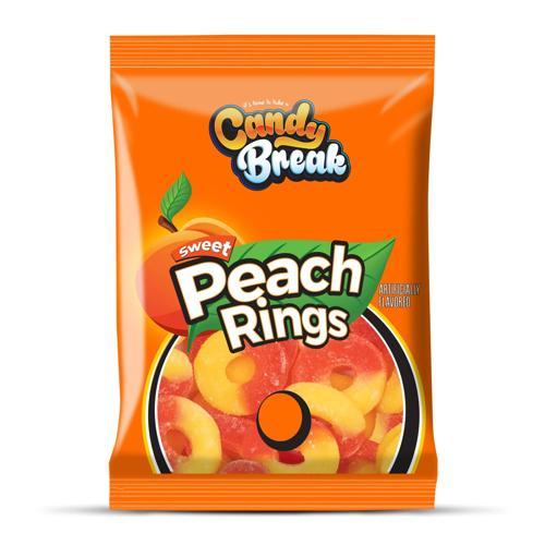 Candy Break Peach Rings Şeftali Aromalı Yumuşak Şeker 113 Gr