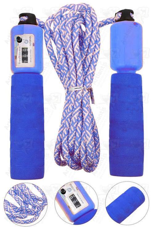 Atlama İpi Ayarlanabilir Sayaçlı 1 Adet Ayarlı Göstergeli Atlama İpi Evde Spor İpi Sünger Tutamaçlı Antreman Egzersiz