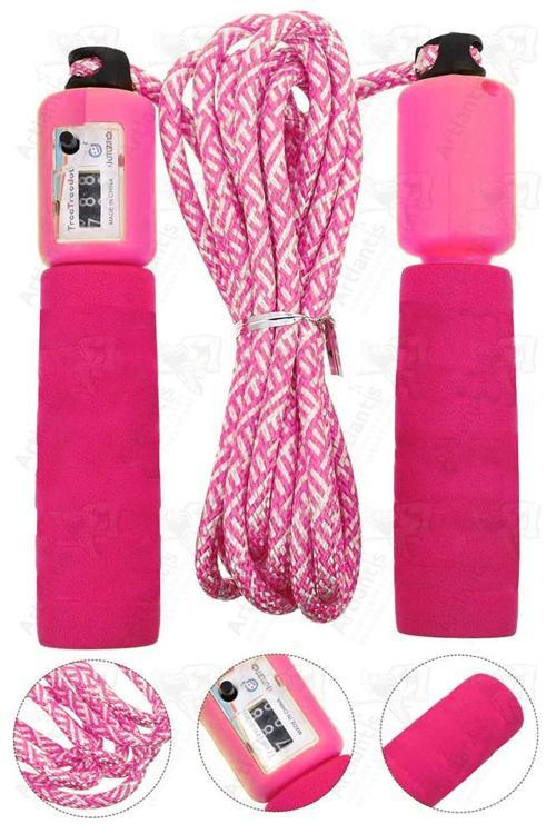 Atlama İpi Ayarlanabilir Sayaçlı 1 Adet Ayarlı Göstergeli Atlama İpi Evde Spor İpi Sünger Tutamaçlı Antreman Egzersiz