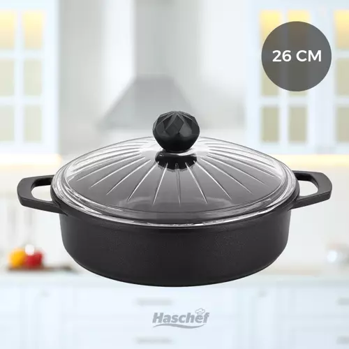 Elmas Basık Tencere 26 Cm