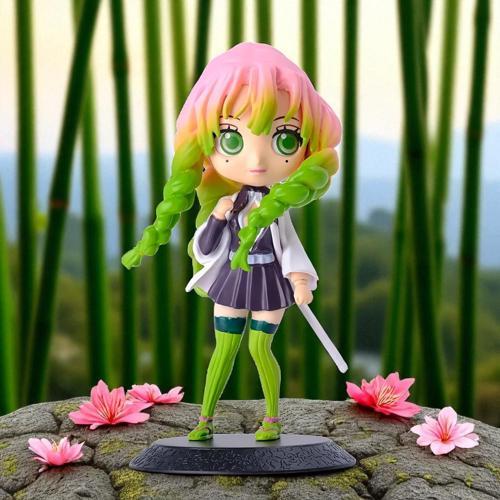 Demon Slayer Kimetsu no Yaiba Mitsuri Kanroji Anime Karakter Figür Oyuncak Koleksiyonluk Biblo 15 cm