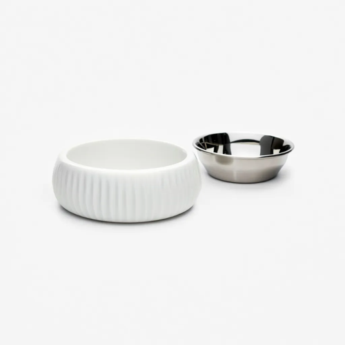 Organik Seramik Mama Kabı Kimyasal İçermez Paslanmaz Çelik İç Kap 250ml