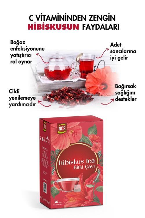 Hibiskus Çayı 30 Süzen Poşet Bitkisel