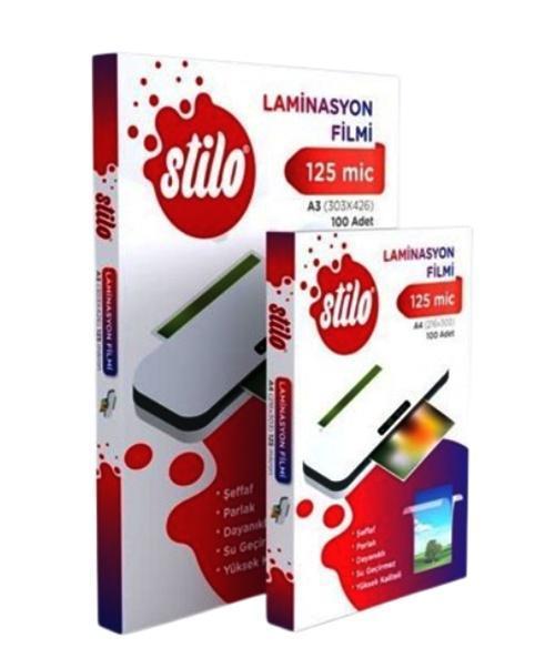 Laminasyon Film A4 125Mic 100Lü PVC Kaplama Kağıdı