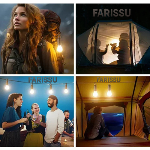 Farissu ALASKA T01-B Type-C ve Solar Şarjlı Sıcak Işık (Warm Light) Kamp Lambası 4