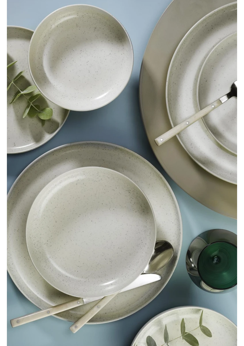 Kütahya Moderna Krem - 18 Parça 6 Kişilik Yemek Takımı