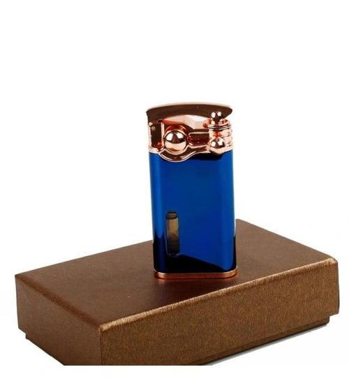 MAVİ RENK YANDAN MANYETOLU GAZLI TEK PÜRMÜZ ÇAKMAK