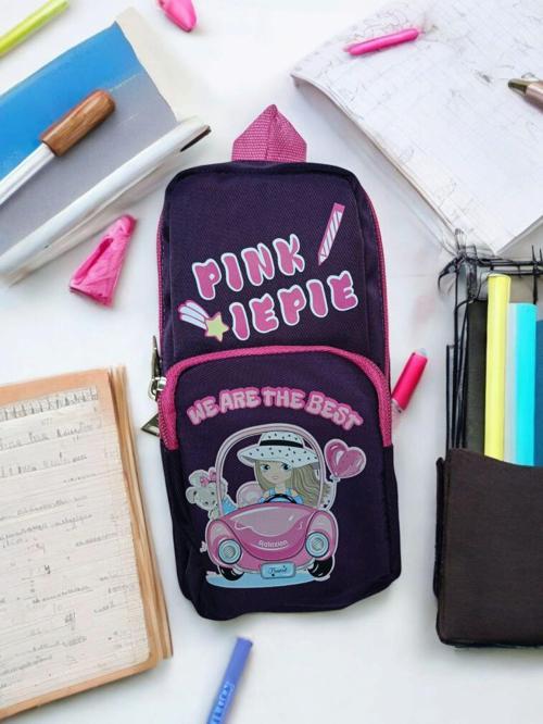 Üç Gözlü Greyhound Pink Pembe Kalem Çantası/Kalemlik (160)