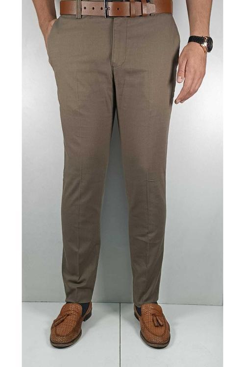 Keten Görünümlü Pamuk Pantolon