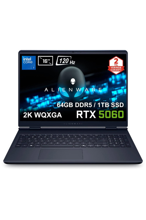 Alienware 16 Aurora Intel Core 7-240H 64GB DDR5 1TB SSD RTX5060 8GB Laptop AC16250-C71615U56Nv4