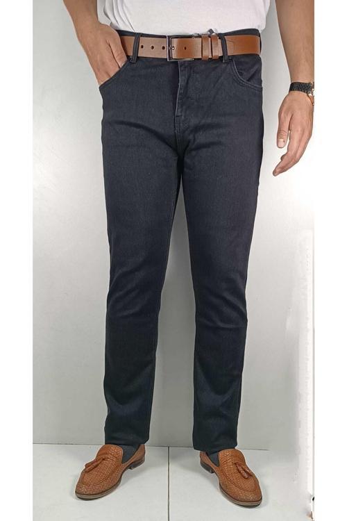 Mckanzie Kalın Sıyah Kot Klasık Erkek Esnek Davıt Kot Pantolon