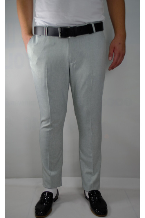 Slim Cizgili Erkek Pamuklu Pantolon