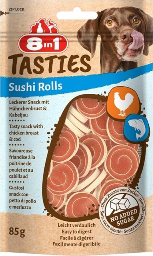Tasties Sushi Rolls Tavuklu Balıklı Sushi Köpek Ödülü 85 gr