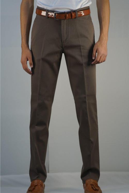 Erkek Kum Petek Desenlı Esnek Pamuk Pantolon