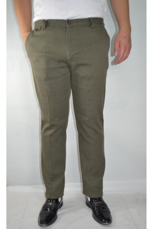 Battal Erkek Cizgili  Reguler Pamuk Pantolon