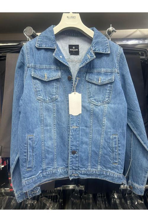 Frank Erkek Mavı Kot Mont