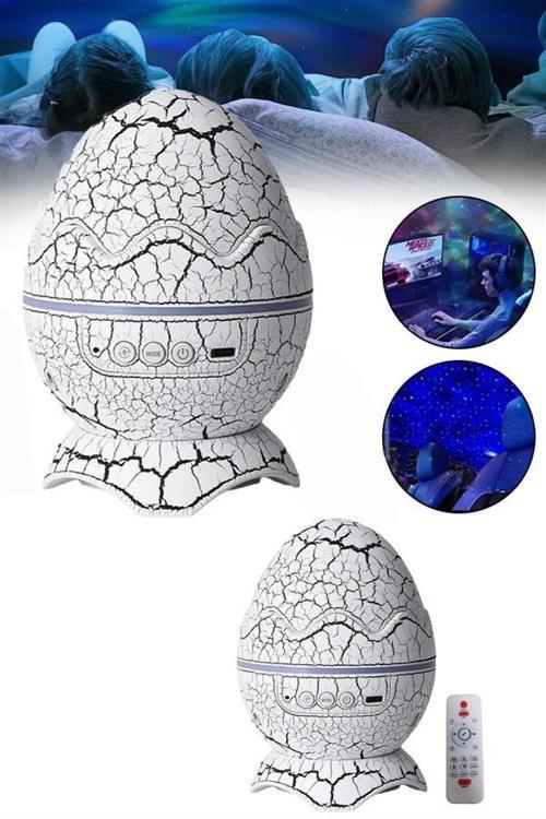 Yumurta Görünümlü Masa ve Gece Lambası Renk Değiştirebilen Projektör