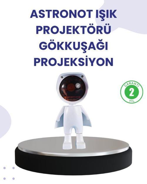 Dekoratif Gün Batımı Işığı – Astronot Figürlü