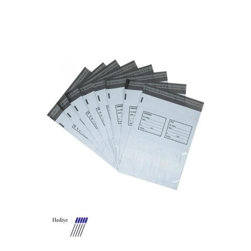 Orta Boy Cepli Kargo Poşeti 30x37+5 cm - 300 Adet (40+40=80 Mikron)