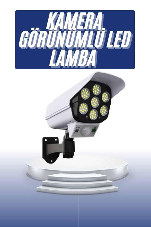 Solar Bahçe Lambası Uzaktan Kumandalı Kamera Görünümlü Hareket Sensörlü