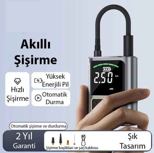 Turbo Şarjlı Lastik şişirme kompresörü digital ekran lastik pompası Yamaha Xmax için