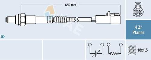OKSIJEN SENSORU FORD MONDEO 4 BA7 : 2.0 2007-2014 S MAX WS : 2.0 2006-2014 VOLVO C30 533 : 1.8 2006-2012 3M51 9G444 AB