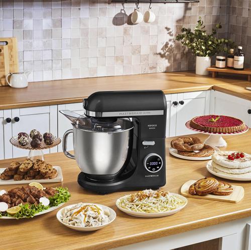 Mastermaid Chef Ultra D2000W Dijital Ekranlı Hamur Yoğurma Makinesi Black 7L