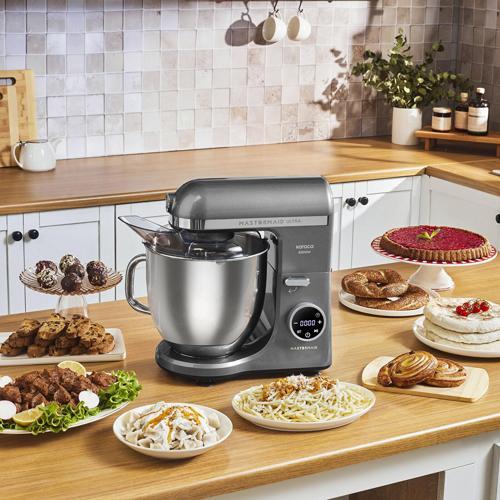 Mastermaid Chef Ultra D2000W Dijital Ekranlı Hamur Yoğurma Makinesi Shadow Gray 7L