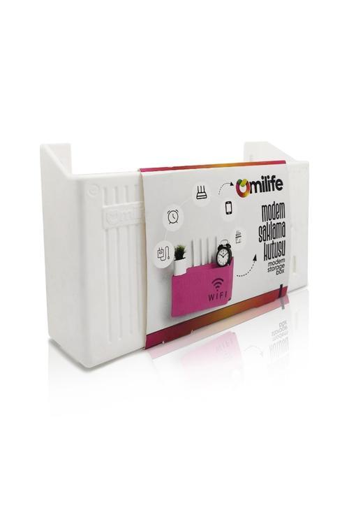 Duvara Asılabilir Modem Wifi Saklama Kutusu – Pleksi Minimalist Tasarım 25x15x6 cm