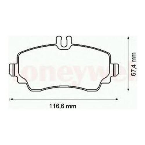 FREN BALATASI ARKA MERCEDES C-CLASS W205 S205 C205 A205 A0004209403