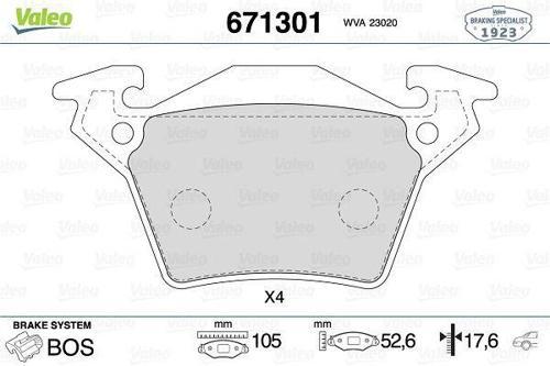 FREN BALATASI ARKA MERCEDES VITO W638 1996-2003 A0034200220