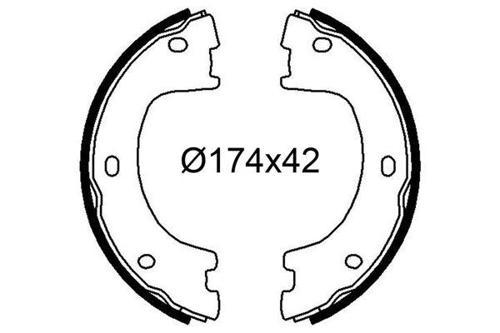 FREN BALATASI ARKA PARK FRENI MERCEDES SPRINTER B906 . VW CRAFTER 1930-1935-50 CIFT TEKER A9064200420 2E0698525A