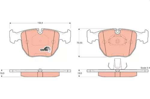 FREN BALATASI ON BMW E39 E38 E83 E53 34116761252