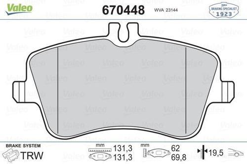 FREN BALATASI ON MERCEDES W202 W203 CL203 C209 R171 A0054206220