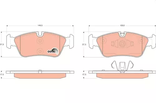 FREN BALATASI ON BMW E87 E90 E91 34116769763