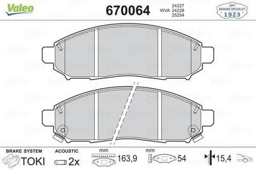 FREN BALATASI ÖN RENAULT KOLEOS 2008 NISSAN NAVARA 2.5L YD25DDTI D40 4X2 4X4 10- / PATHFINDER 2.5L YD25DDTI DCI R51 17MM 410603072R 41060CC090 D1060EJ20A