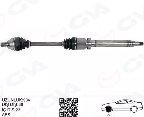 ON AKS KOMPLE SAG FOCUS 2 1.6- 1.8 TI 2004-2011 C MAX 1.6 1.8 TI 2005-2011 BENZINLI VOLVO S40 2 1.6 2005-2012 550 1.6 2005-2012 9M513B436BB 9M513B436BA 1726946