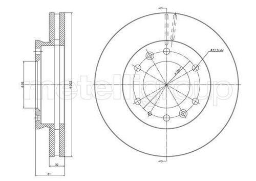 ON FREN DISKI FORD RANGER TKE 2.2-3.2 2011 MAZDA BT 50 2.2TDCI 12 / AB311125AA AB311125AC 1763037