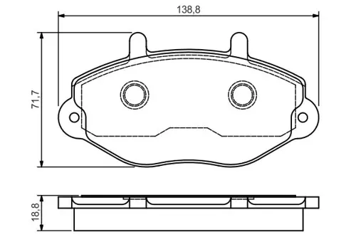 ON FREN BALATASI TRANSIT T15 1993-2000 93VX2K021BB 1134159 6965580