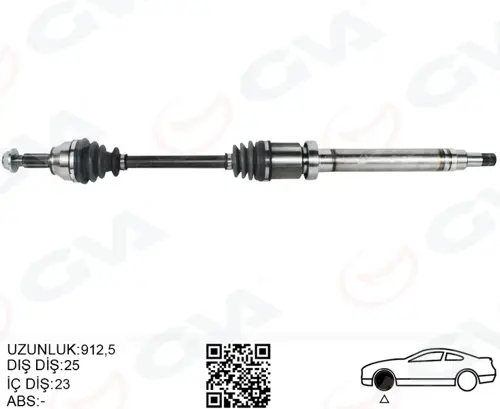 ÖN AKS KOMPLE SAĞ FORD COURIER 1.5 1.6 TCDI 2014-2017 ET763B436AA ET763B436AB