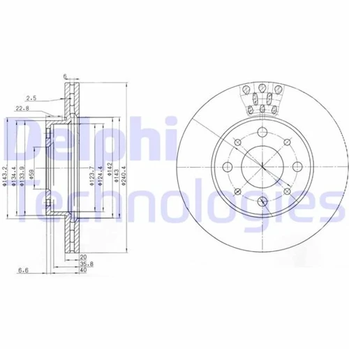 ÖN FREN AYNASI FIAT PALIO 1997 SIENA 1996 ALBEA 1998 240X20 HAVALI 4 DELİK 71738145 46419204 71740120