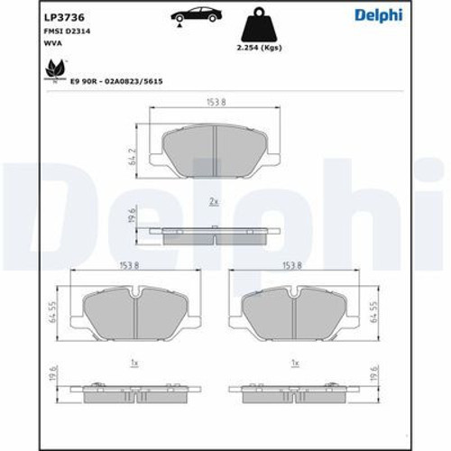 ÖN FREN BALATASI OPEL INSIGNIA B 2018-2017 İNÇ JANT 1680880180 84120877 42794673