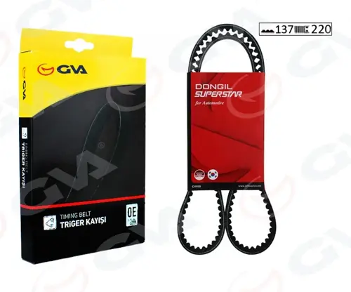 TRİGER KAYIŞI 137X220 KIA RIO 1.5 165 2000 SEPHIA 1.6 165 2001 0K30E12205 24312210000