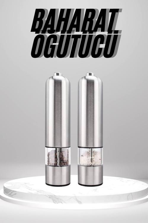 Otomatik Tuz ve Karabiber Öğütücü Baharat Öğütücü Tuz Karabiber Değirmeni