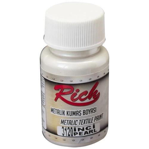 Metalik Kumaş Boyası 50 cc. 3120 İNCİ