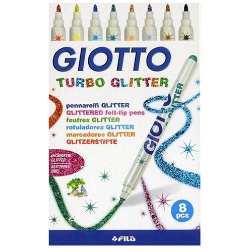 Turbo Glitter - Simli Keçeli Kalem 8 Renk