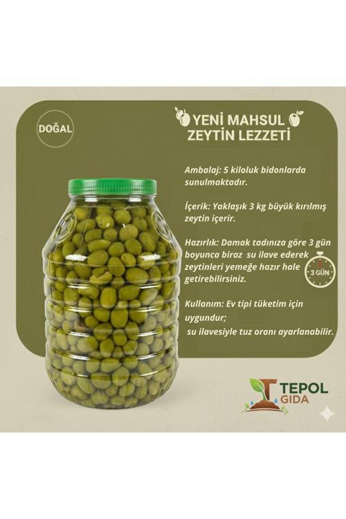 Doğal Salamura Yeşil Zeytin